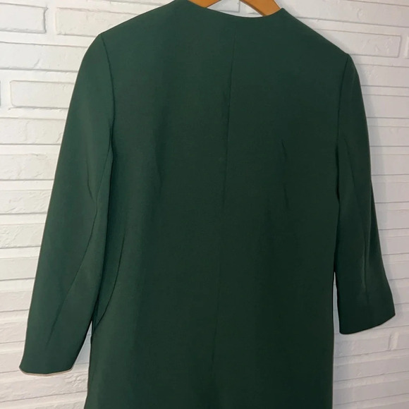 Vero Moda Dark Green 3/4 Sleeve Long Blazer, Women’s Size Medium - Picture 6 of 8